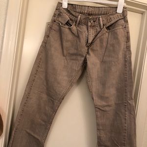 Mens Tan 514 Jeans